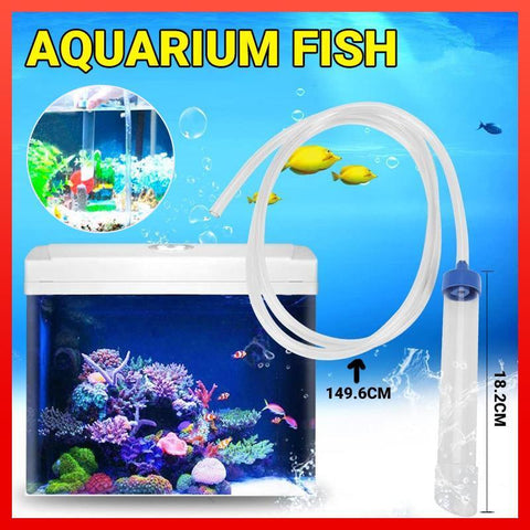 Darrahopens Pet Care > Aquarium > Aquarium Cleaning Supplies Aquarium Gravel Cleaner Siphon Hose Manual Water Changer for Small Fish Tanks