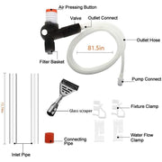 Darrahopens Pet Care > Aquarium > Aquarium Cleaning Supplies Aquarium Vacuum Cleaner Fish Tank Gravel Cleaning Kit With Siphon For Water Change - Cleaning Pump With Air Pressure