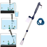 Darrahopens Pet Care > Aquarium > Aquarium Cleaning Supplies Battery Powered Aquarium Gravel Cleaner with Adjustable Siphon and Filter Bag