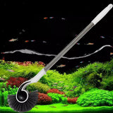 Darrahopens Pet Care > Aquarium > Aquarium Cleaning Supplies Fish Tank Cleaning Tool Long Handle Algae Removal Conch Brush Seahorse Cleaner