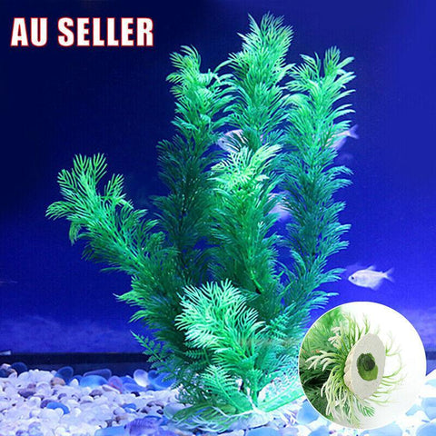 Darrahopens Pet Care > Aquarium > Aquarium Decor 30cm Artificial Aquarium Plant Plastic Water Grass Decoration for Fish Tank