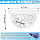 Darrahopens Pet Care > Aquarium > Aquarium Decor Floating Betta Hide & Shrimp Cave – 3D Printed Aquarium Hammock, Feeder & Rest Spot – Floating Betta Log & Cave Decor for Nano Tanks, Corydoras, Shrimp & Small Fish – Safe PLA, Patent Pending - White - Size S In Australia - Darrahopens