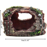 Darrahopens Pet Care > Aquarium > Aquarium Decor Resin Fish Tank Non-Toxic Ornament Broken Barrel Cave Landscaping Decoration