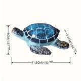 Darrahopens Pet Care > Aquarium > Aquarium Decor Resin Sea Turtle Aquarium Ornament Underwater Decor for Home and Fish Tank Use