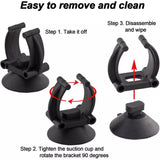 Darrahopens Pet Care > Aquarium > Aquarium Filters & Pumps 20PCS Black Suction Mount Clips for Aquarium Equipment