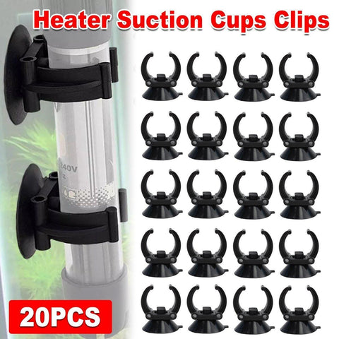 Darrahopens Pet Care > Aquarium > Aquarium Filters & Pumps 20PCS Black Suction Mount Clips for Aquarium Equipment