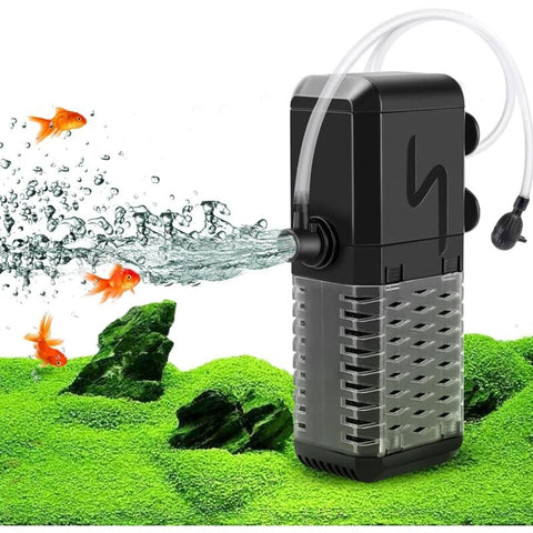 Darrahopens Pet Care > Aquarium > Aquarium Filters & Pumps Adjustable Aquarium Filter 600L/H Aquarium Pump, Ultra-Quiet Internal Aquarium Filter Suitable For Aquariums Up To 200L