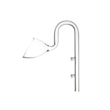 Darrahopens Pet Care > Aquarium > Aquarium Filters & Pumps Aquarium Glass Inlet Outlet Pipe Fish Tank Filter Oil Film Remover Plant Holder - Hemispherical outlet-12mm