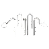 Darrahopens Pet Care > Aquarium > Aquarium Filters & Pumps Aquarium Glass Inlet Outlet Pipe Fish Tank Filter Oil Film Remover Plant Holder - Hemispherical outlet-12mm