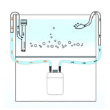 Darrahopens Pet Care > Aquarium > Aquarium Filters & Pumps Aquarium Glass Inlet Outlet Pipe Fish Tank Filter Oil Film Remover Plant Holder - Hemispherical outlet-12mm