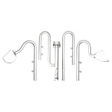Darrahopens Pet Care > Aquarium > Aquarium Filters & Pumps Aquarium Glass Inlet Outlet Pipe Fish Tank Filter Oil Film Remover Plant Holder - Oil removal inlet-12mm