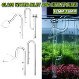 Darrahopens Pet Care > Aquarium > Aquarium Filters & Pumps Aquarium Glass Inlet Outlet Pipe Fish Tank Filter Oil Film Remover Plant Holder - Speaker outlet-16mm