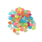 Darrahopens Pet Care > Aquarium > Aquarium Filters & Pumps Pebbles Stone Glow in the Dark Rock Fish Tank Stones Garden Road - Green