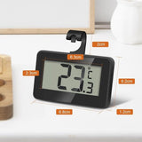 Darrahopens Pet Care > Aquarium > Aquarium Temperature Controllers Set of 3 digital refrigerator thermometers - Magnetic aquarium thermometer with hook - Mini refrigerator thermometer - Freezer thermometer - for home, restaurant, bar - Black