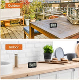Darrahopens Pet Care > Aquarium > Aquarium Temperature Controllers Set of 3 digital refrigerator thermometers - Magnetic aquarium thermometer with hook - Mini refrigerator thermometer - Freezer thermometer - for home, restaurant, bar - Black