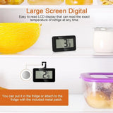 Darrahopens Pet Care > Aquarium > Aquarium Temperature Controllers Set of 3 digital refrigerator thermometers - Magnetic aquarium thermometer with hook - Mini refrigerator thermometer - Freezer thermometer - for home, restaurant, bar - Black
