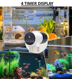 Darrahopens Pet Care > Aquarium > Fish Food CARLA HOME Automatic Fish Feeder with Timer, Moistureproof Dispenser & Rechargeable Feeding for Aquarium or Tank