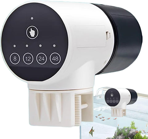 Darrahopens Pet Care > Aquarium > Fish Food CARLA HOME Automatic Fish Feeder with Timer, Moistureproof Dispenser & Rechargeable Feeding for Aquarium or Tank