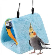 Darrahopens Pet Care > Bird > Bird Cage Accessories 1 Piece Plush Parrot Hammock Winter Warm Hanging Bed Blue In Australia - Darrahopens