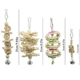Darrahopens Pet Care > Bird > Bird Cage Accessories 17PCS Bird Toys Parrot Swing Toys Chewing Hanging Bell Cockatiel Cage Toy Set