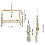 Darrahopens Pet Care > Bird > Bird Cage Accessories 17PCS Bird Toys Parrot Swing Toys Chewing Hanging Bell Cockatiel Cage Toy Set