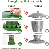 Darrahopens Pet Care > Bird > Bird Cage Accessories 27Cm Hanging Bird Feeder, Outdoor Waterproof Hummingbird Lantern Feeder, 2.5L Weatherproof Large Capacity Seed