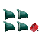 Darrahopens Pet Care > Bird > Bird Cage Accessories 5PCS Automatic Chicken Feeder Poultry Feeding Cup Trough Drinker Set Hen Coop