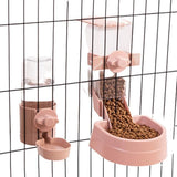 Darrahopens Pet Care > Bird > Bird Cage Accessories Automatic Food Water Dispenser Set Pet Feeder Bowl Set for Cage Light Blue