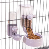 Darrahopens Pet Care > Bird > Bird Cage Accessories Automatic Food Water Dispenser Set Pet Feeder Bowl Set for Cage Light Blue