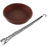 Darrahopens Pet Care > Bird > Bird Cage Accessories Bird Bath Outdoor Feeding Tray for Backyard Patio Fence Wooden Deck