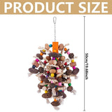 Darrahopens Pet Care > Bird > Bird Cage Accessories Colourful Parrot Toy Chew Corn Cob Fun Toy for Birds Safe Natural Playtime