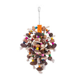 Darrahopens Pet Care > Bird > Bird Cage Accessories Colourful Parrot Toy Chew Corn Cob Fun Toy for Birds Safe Natural Playtime
