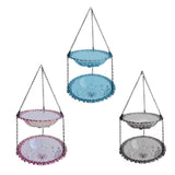 Darrahopens Pet Care > Bird > Bird Cage Accessories Outdoor Hanging Bird Feeder Bath Garden Patio Decoration for Attracting Birds - Grey
