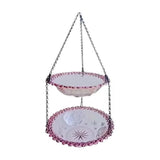 Darrahopens Pet Care > Bird > Bird Cage Accessories Outdoor Hanging Bird Feeder Bath Garden Patio Decoration for Attracting Birds - Purple