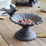 Darrahopens Pet Care > Bird > Bird Cage Accessories Retro Petal Shaped Bird Feeder Hanging Decorative Outdoor Garden Bird Feeding