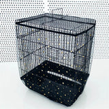 Darrahopens Pet Care > Bird > Bird Cage Accessories S Black Star【Height 17, Circumference 110】 Large Bird Cage Seed Catcher Net Cover - Adjustable Mesh Guard Splash-Proof Dust Cover for Indoor Outdoor Cages