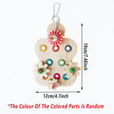 Darrahopens Pet Care > Bird > Bird Cage Accessories Wooden Parrot Toys Educational Interactive Chewing Nibbling Hanging Cage Toys