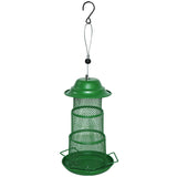 Darrahopens Pet Care > Bird > Bird Cages & Stands Circular Retractable Metal Hanging Bird Feeder 3-Tier Mesh Design Weatherproof Outdoor Wild Bird Feeding Station for Local Garden and Backyard Support