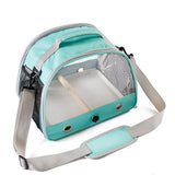 Darrahopens Pet Care > Bird > Bird Cages & Stands Green Portable Clear View Bird Carrier Travel Cage with Perch & Tray - Breathable Pet Bag for Parrots, Cockatiels & Small Animals