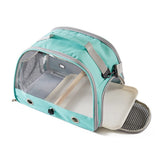 Darrahopens Pet Care > Bird > Bird Cages & Stands Green Portable Clear View Bird Carrier Travel Cage with Perch & Tray - Breathable Pet Bag for Parrots, Cockatiels & Small Animals