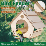 Darrahopens Pet Care > Bird > Bird Cages & Stands Hanging Bird House Nest Feeder Outdoor Garden Cage Shelter For Small Wild Birds