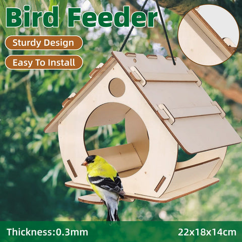 Darrahopens Pet Care > Bird > Bird Cages & Stands Hanging Bird House Nest Feeder Outdoor Garden Cage Shelter For Small Wild Birds