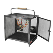 Darrahopens Pet Care > Bird > Bird Cages & Stands Heavy Duty Metal Bird Cage Parrot Transport Carrying Cage Large Pet Cages Aviary