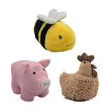 Darrahopens Pet Care > Bird > Bird Cages & Stands Set 3 Bee Rooster Pig Door Stopper Assort 22cm