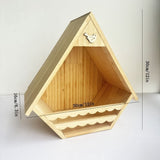 Darrahopens Pet Care > Bird > Bird Cages & Stands Wooden Bird House for Wild Birds, Wren Habitats Nesting Garden, Suitable for Sparrow, Swallow, and Chickadee, Outdoor Backyard Patio Courtyard Decor In Australia - Darrahopens
