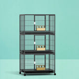 Darrahopens Pet Care > Bird i.Pet Bird Cage Large Bird Cages Aviary Budgie Perch Cage Parrot Pet Stand Wheels