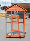 Darrahopens Pet Care > Bird Wooden XXL Pet Cages Aviary Carrier Travel Canary Parrot Bird Cage