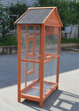 Darrahopens Pet Care > Bird Wooden XXL Pet Cages Aviary Carrier Travel Canary Parrot Bird Cage