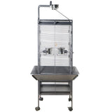 Darrahopens Pet Care > Bird YES4PETS 153 cm Large Bird Budgie Cage Parrot Aviary With Metal Tray and  Wheel