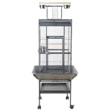 Darrahopens Pet Care > Bird YES4PETS 153 cm Large Bird Budgie Cage Parrot Aviary With Metal Tray and  Wheel